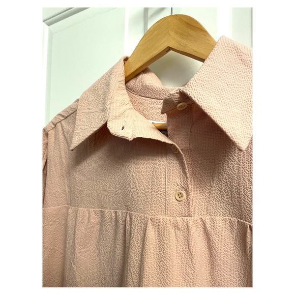 The Make Shed Orchard Top in Rose Collared Blouse Sustainable Brand - Picture 5 of 10